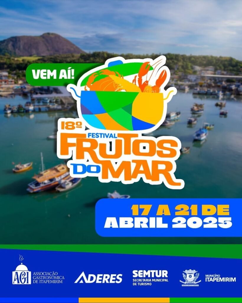 Inscrições para empreendedores que desejam participar do 18º Festival de Frutos do Mar