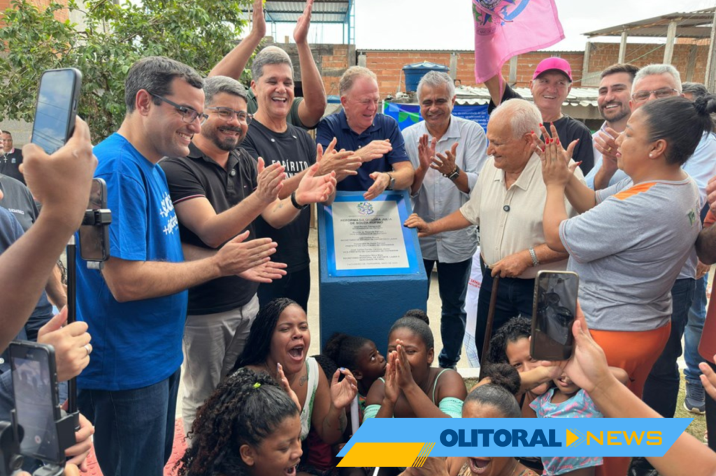 Governo do Estado inaugura reforma de quadra em Cachoeiro de Itapemirim