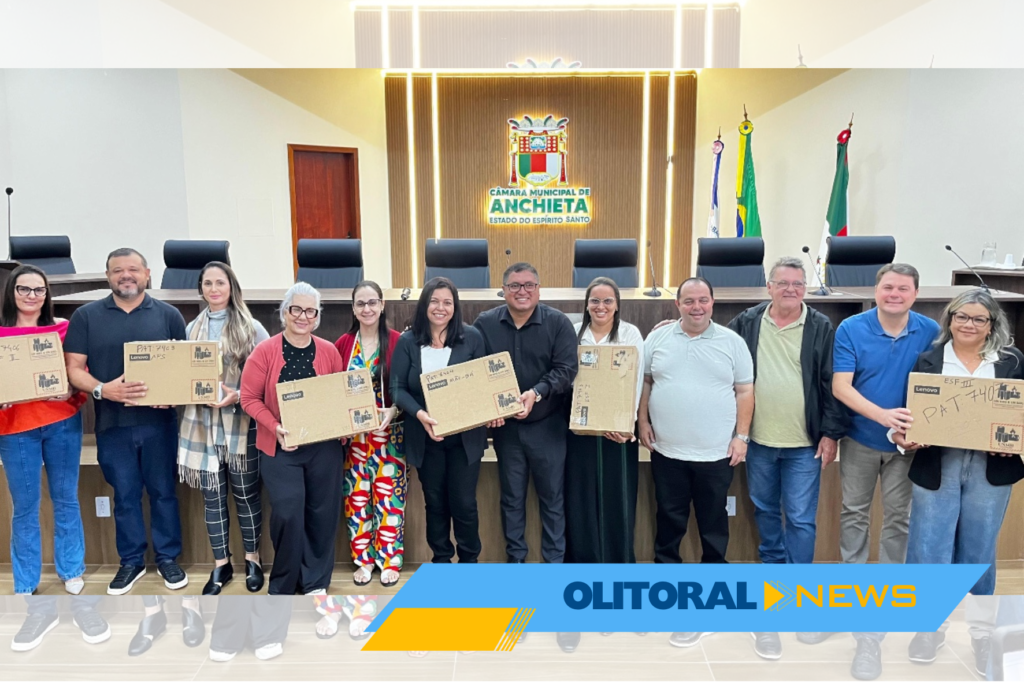 Unidades de Saúde de Anchieta recebem novos notebooks para fortalecer atendimentos à população