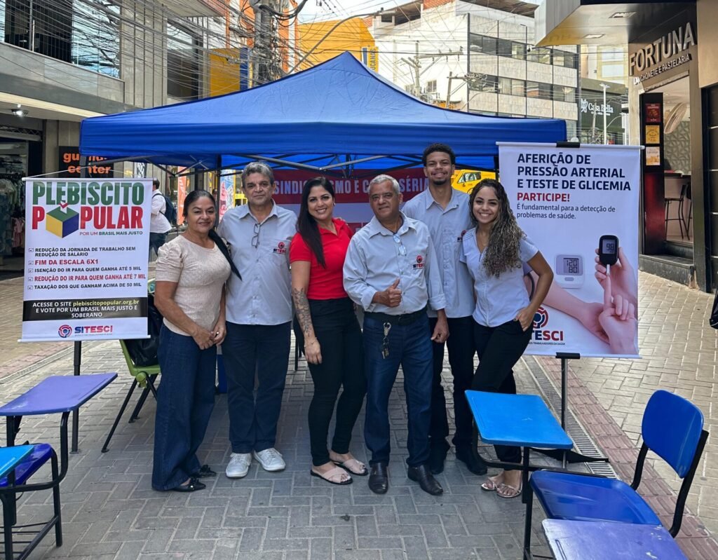 Sindicato dos Trabalhadores da Saúde promove ação de prevenção à hipertensão e diabetes em Cachoeiro