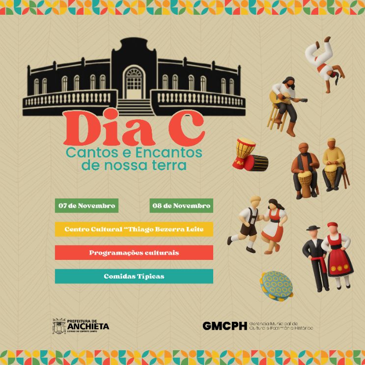 Prefeitura de Anchieta abre cadastro para participação no evento “Dia C – Cantos e Encantos de Nossa Terra”