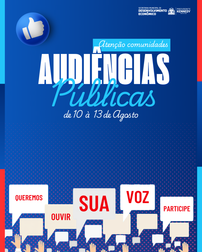 Prefeitura de Presidente Kennedy promove Audiências Públicas da LOA 2027