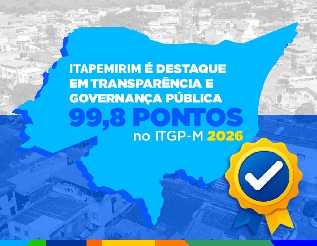 Itapemirim chega a 99,83 pontos em índice de transparência e está entre os destaques do ES
